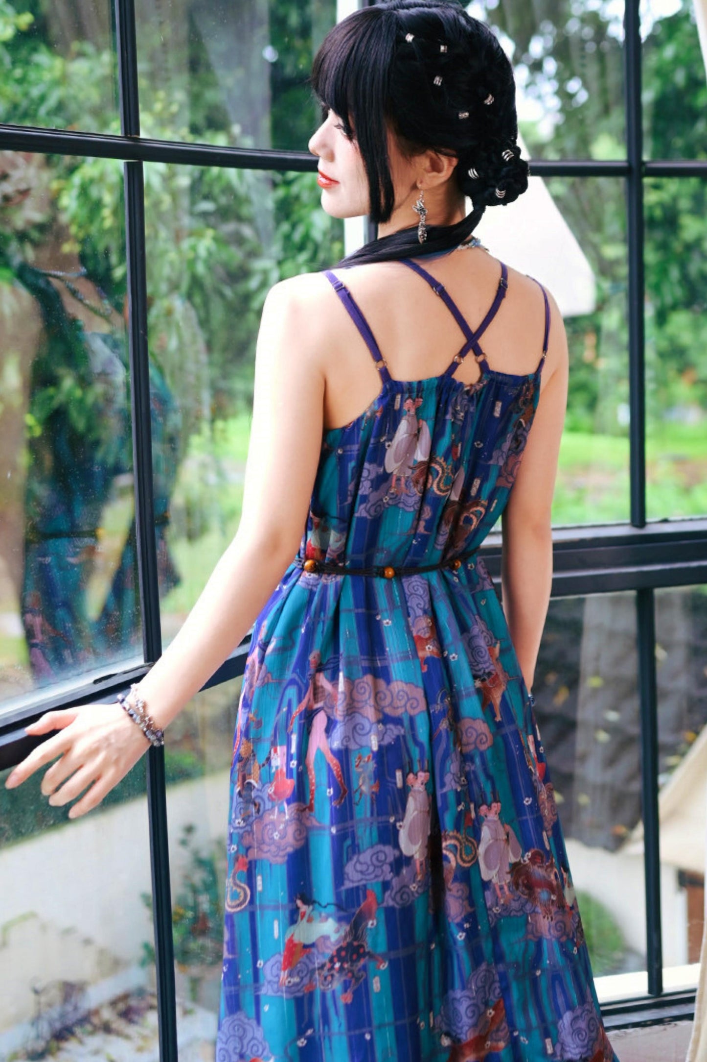Sea of Clouds Fantasy Cami Dress + Cardigan