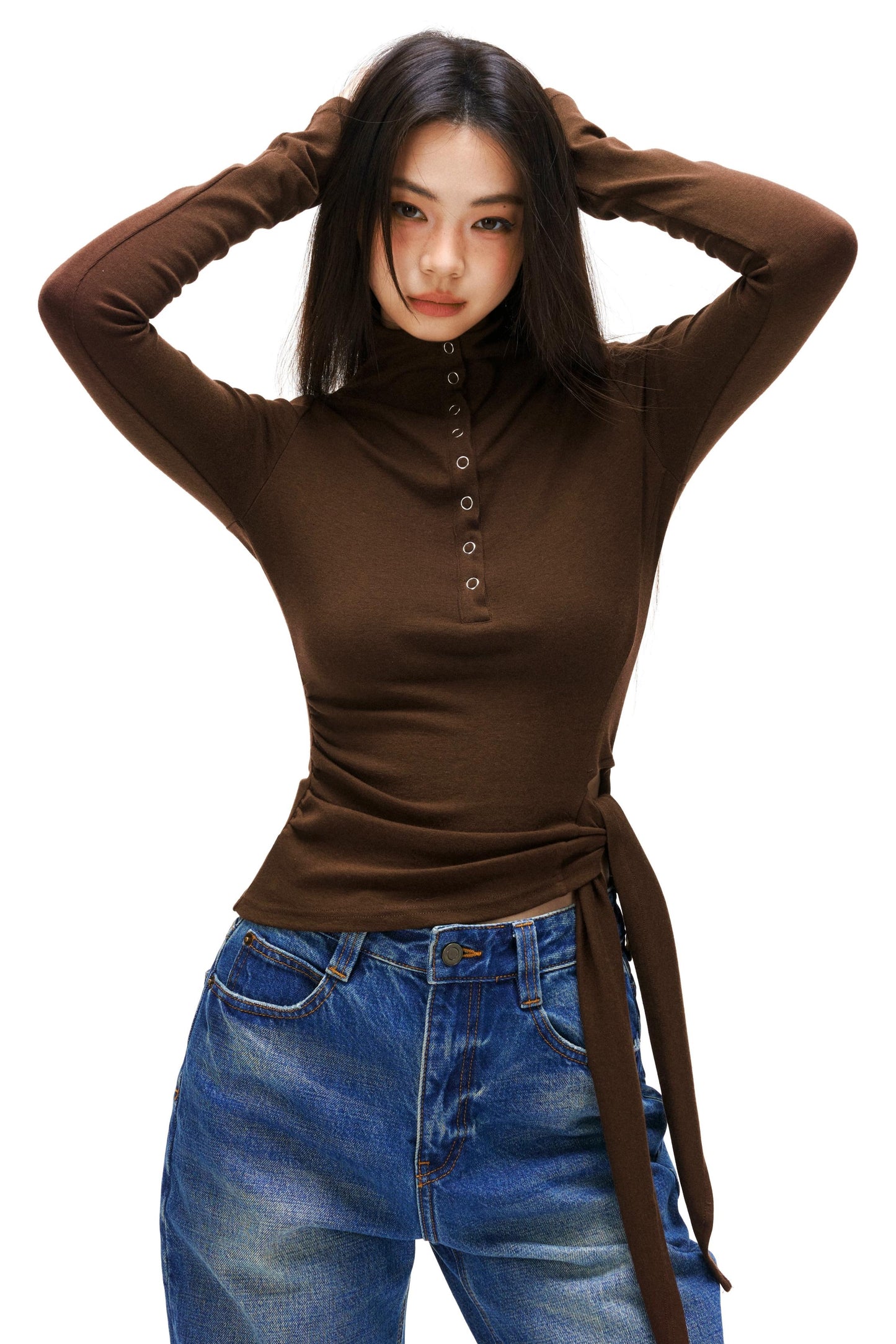 タートルネックヒーティングトップス