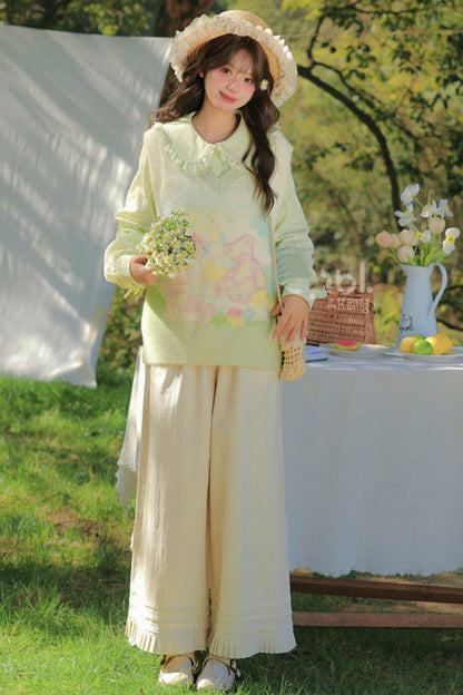 포레스트 돌 칼라 블라우스