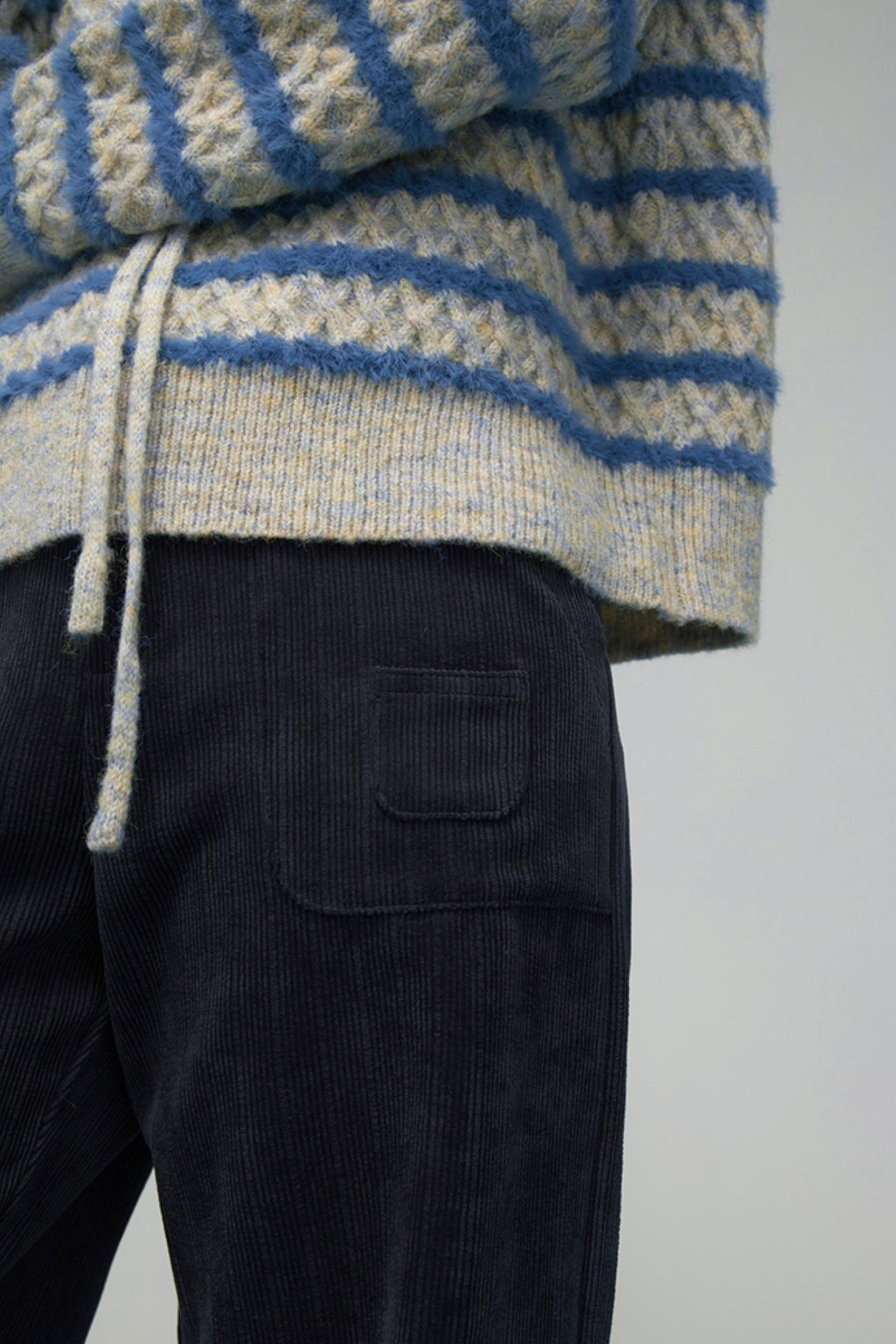 カラーブロックボーダーニット