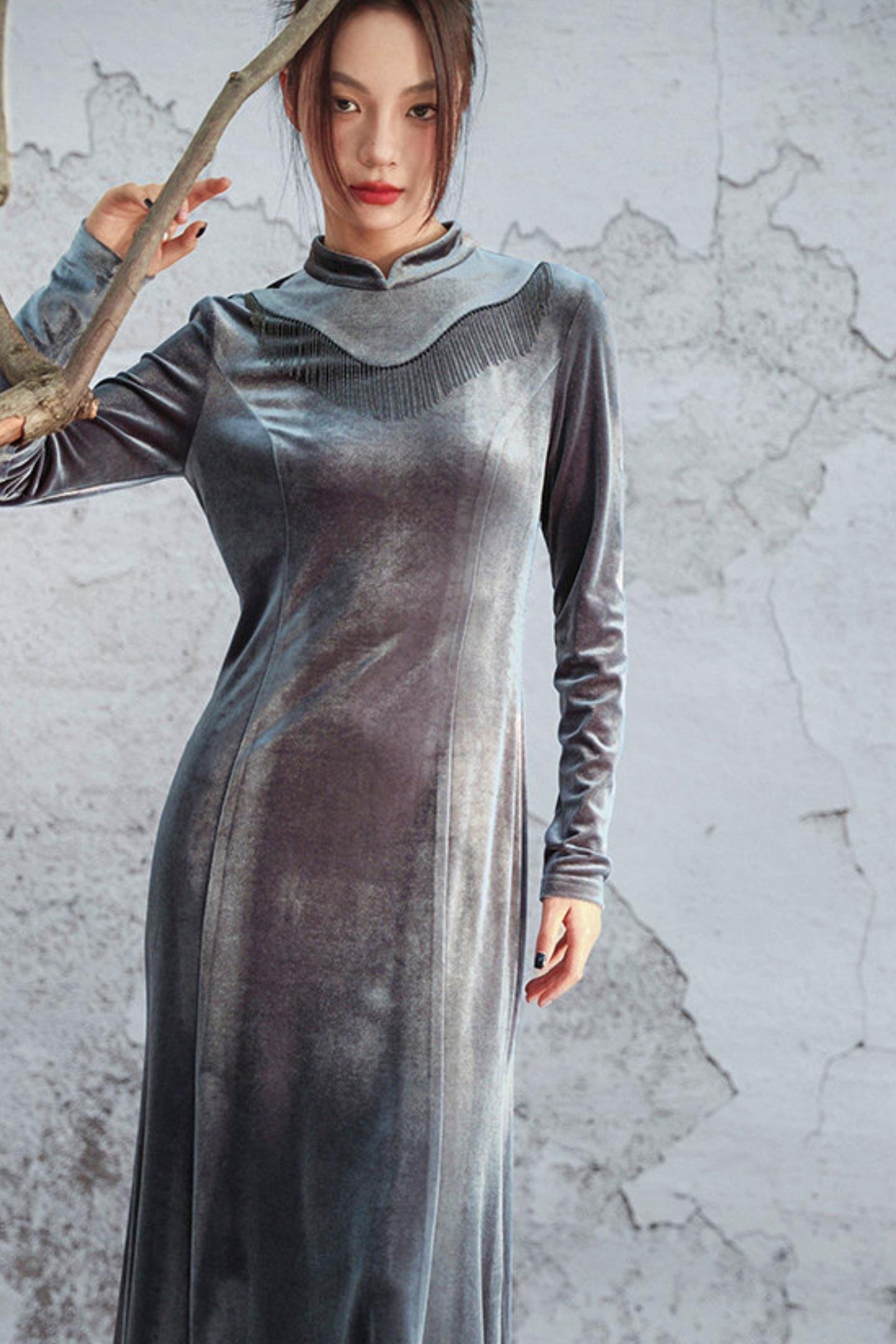 Eternal Night Velvet Dress