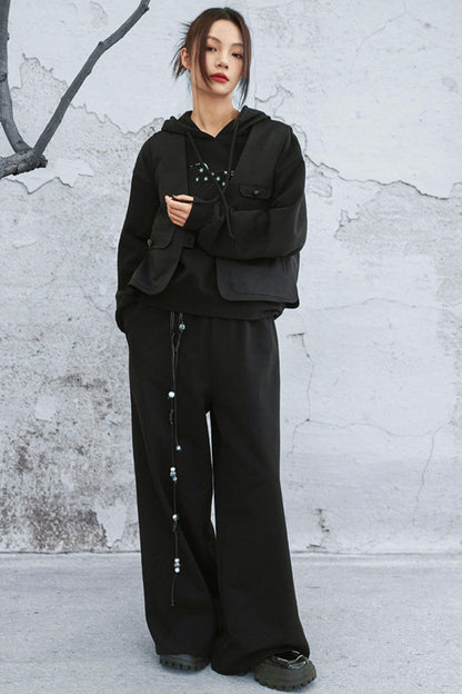 モードルーズワイドレッグパンツ