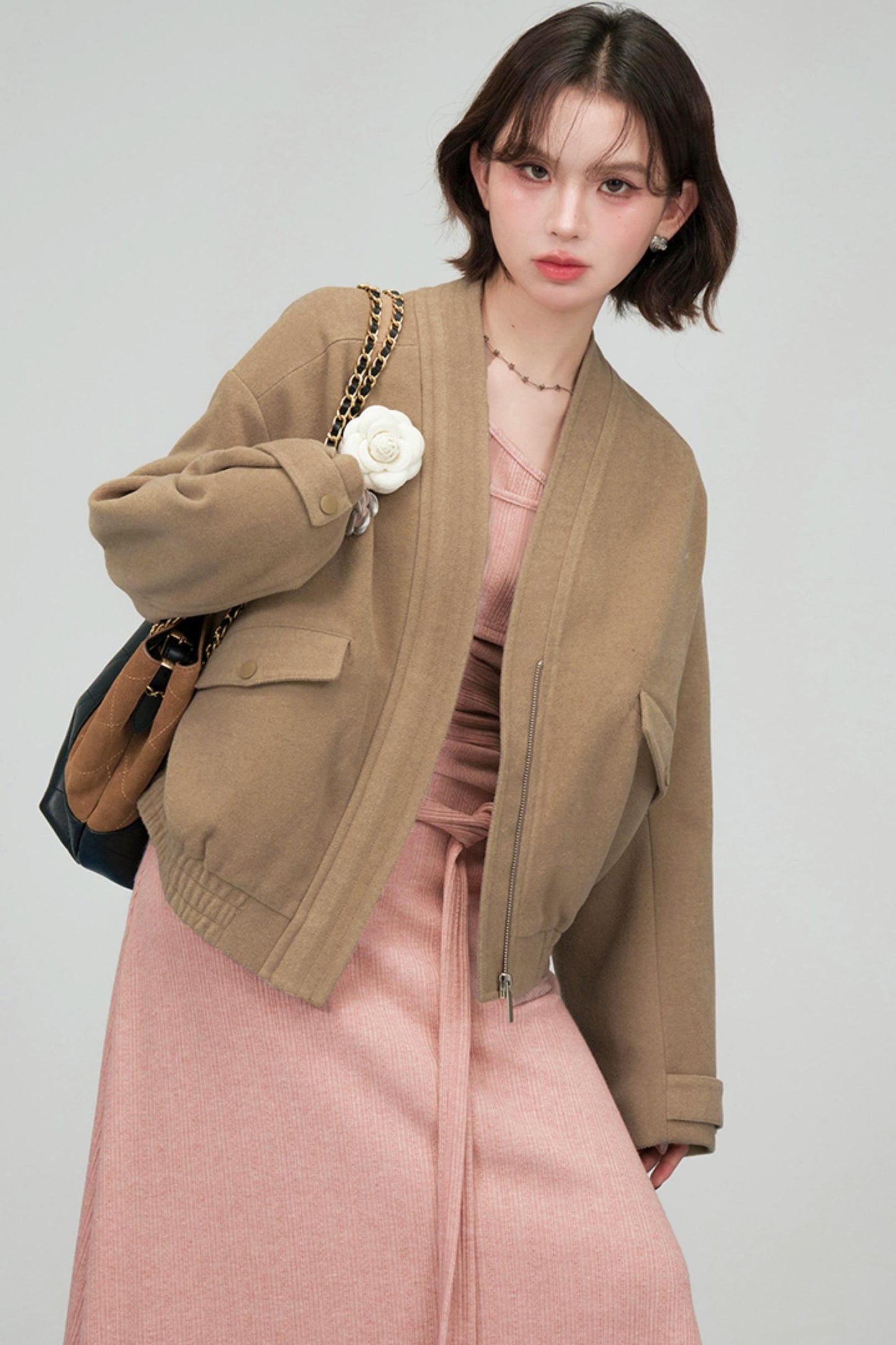 スイートロングニットドレス