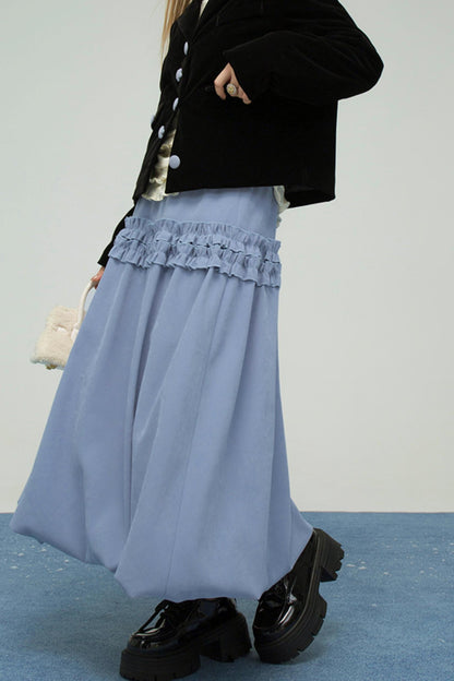 ベルベットカラーブロックドファーコラージャケット