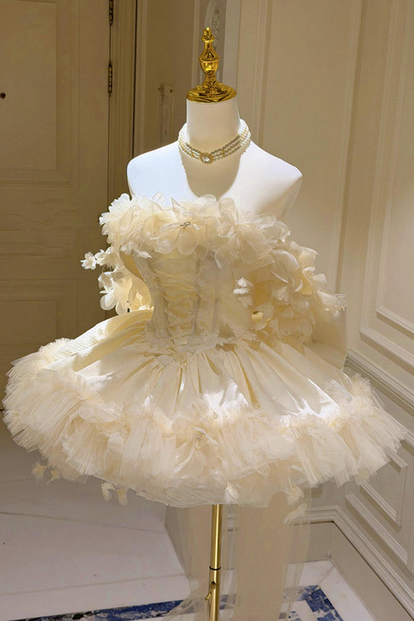 Flower Tulle Princess Dress + Accessories