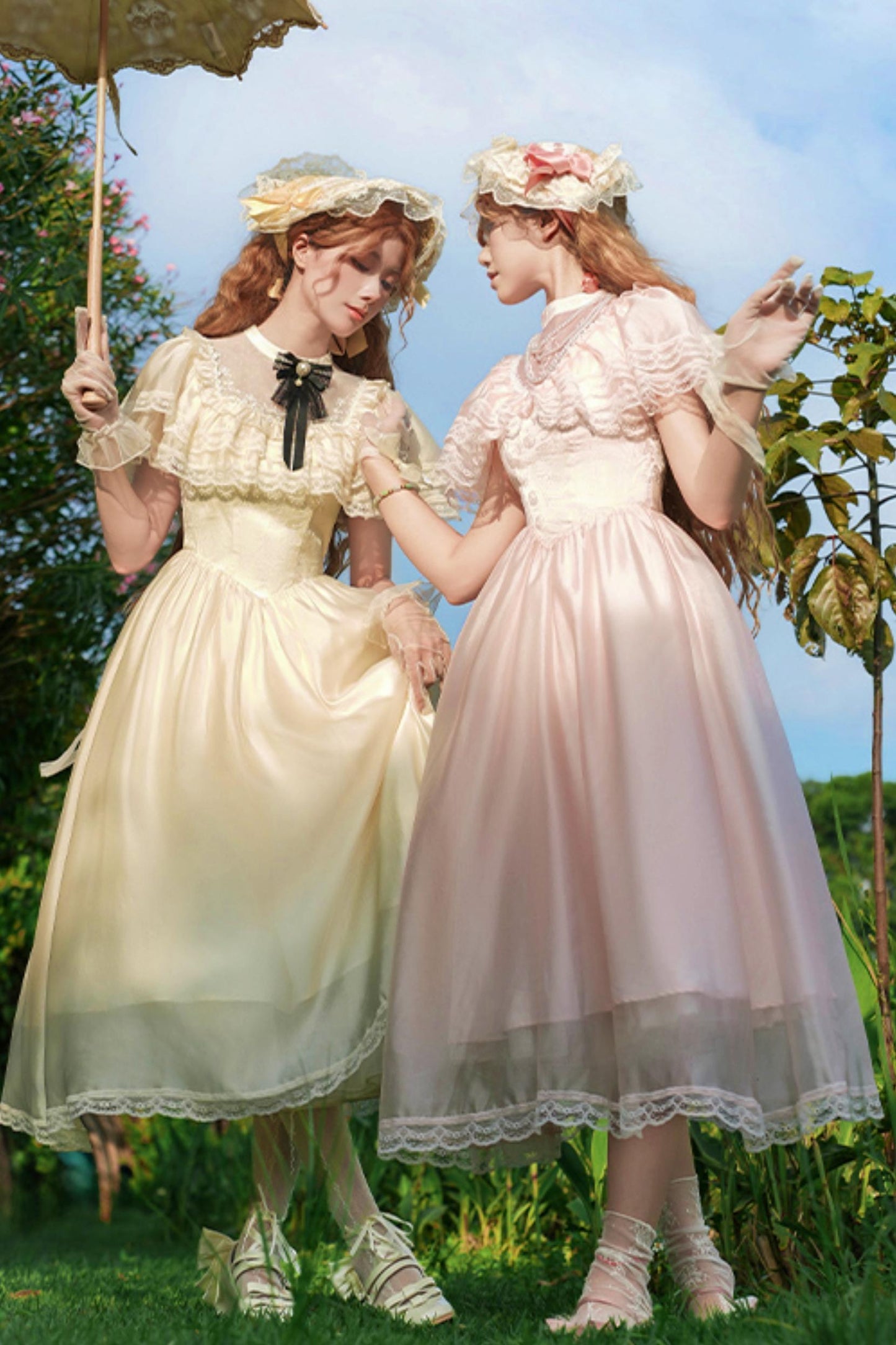 ツインエドワードカラーロリータドレス