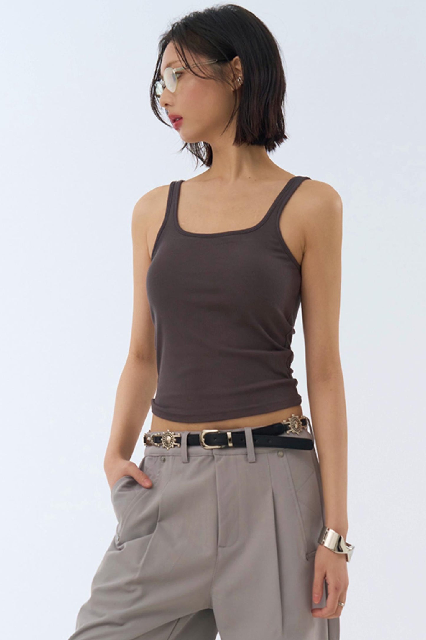 Slim-cut Stretch Tank Top