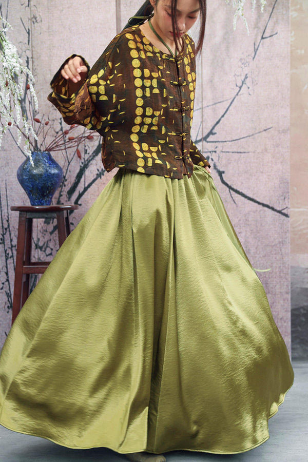 Elegant Satin Skirt