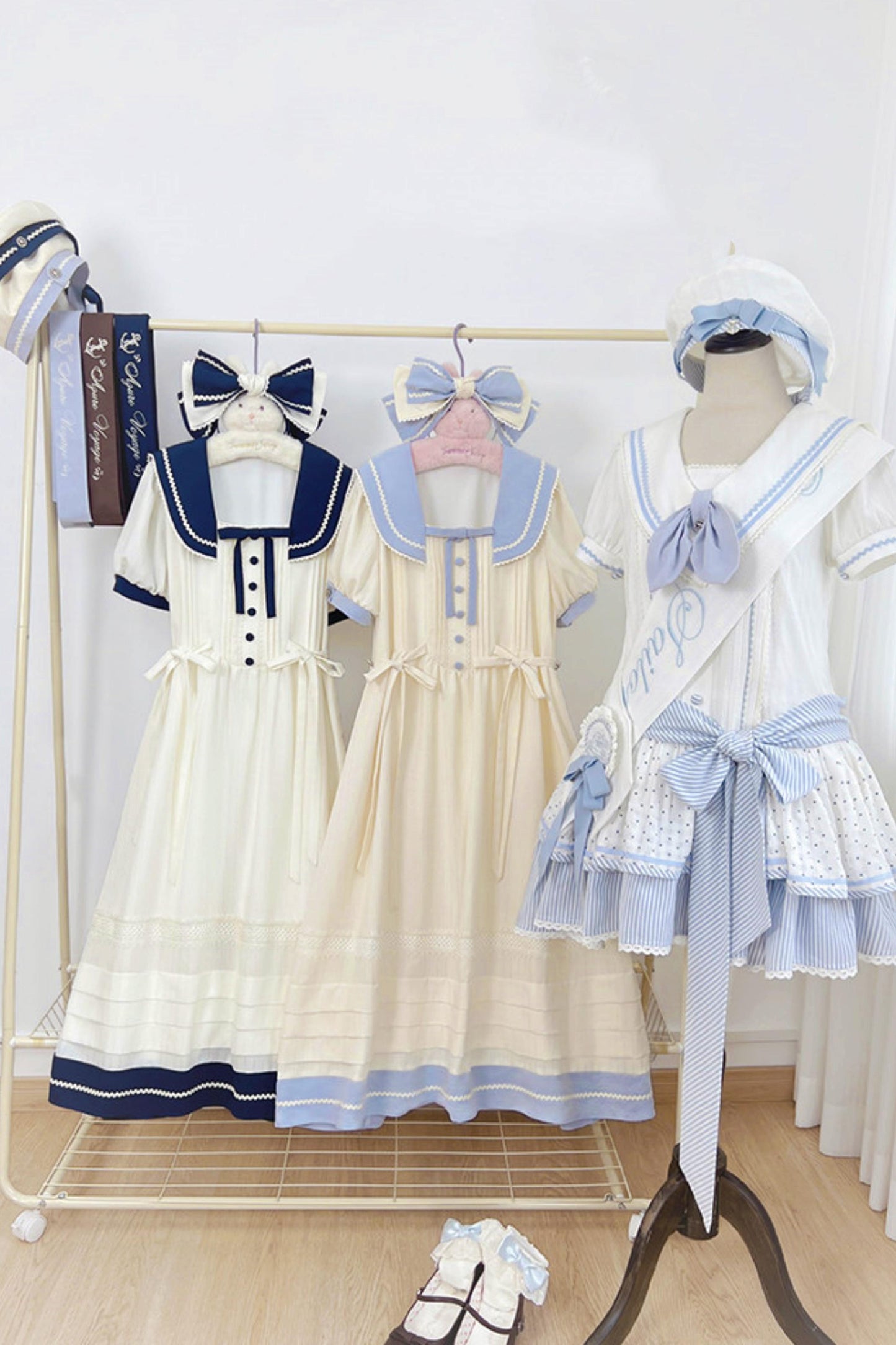 Classic Marine Lolita Dress + Accessories