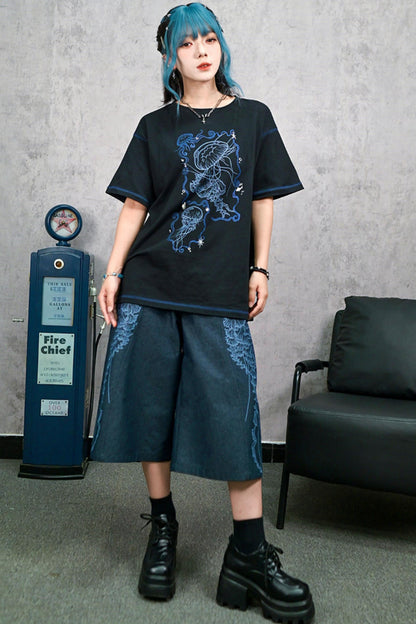 ブルーリアルムヴィンテージデニムパンツ