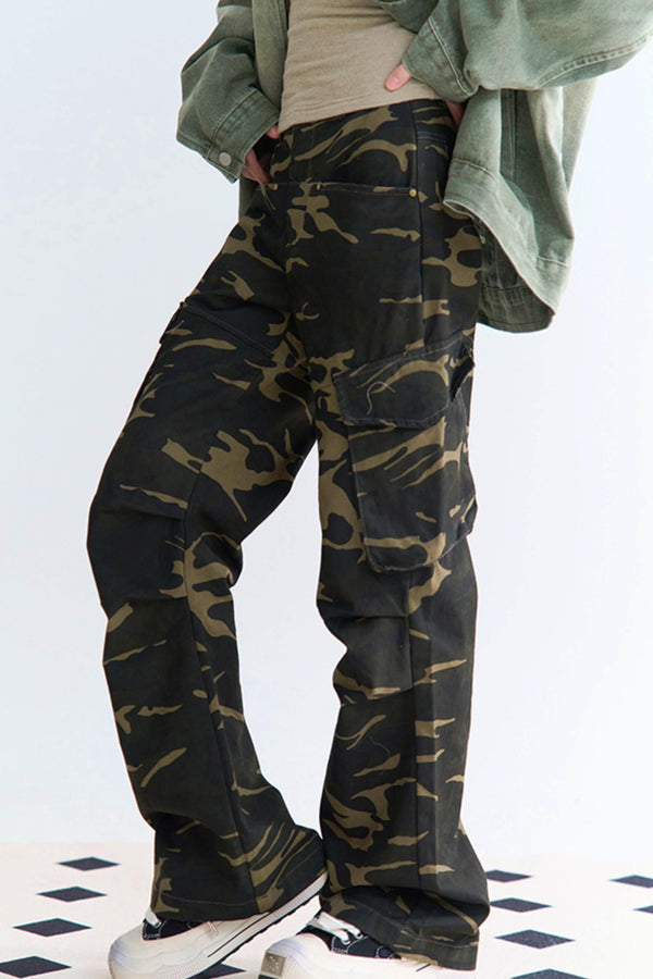 リラックスフィットカモフラージュパンツ