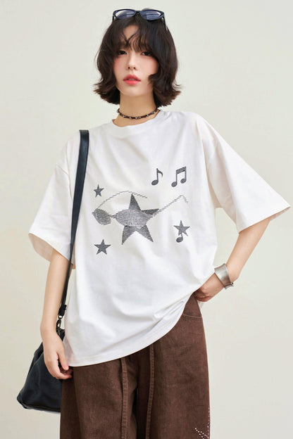 Gravity Museum Printed Top