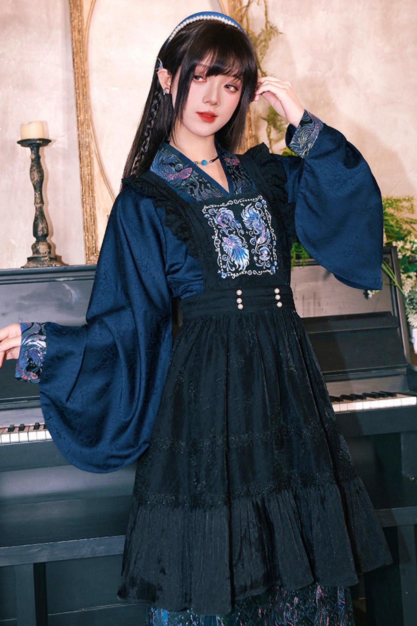 Embroidered Lace Overskirt