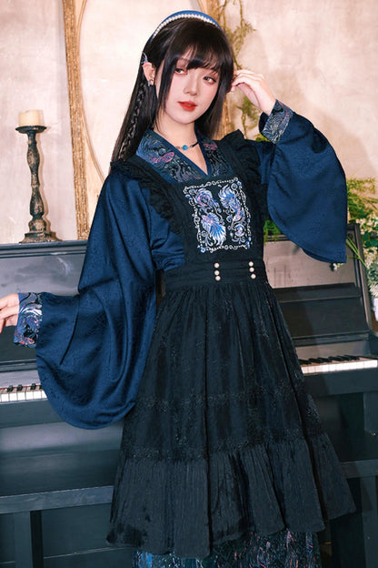Embroidered Lace Overskirt