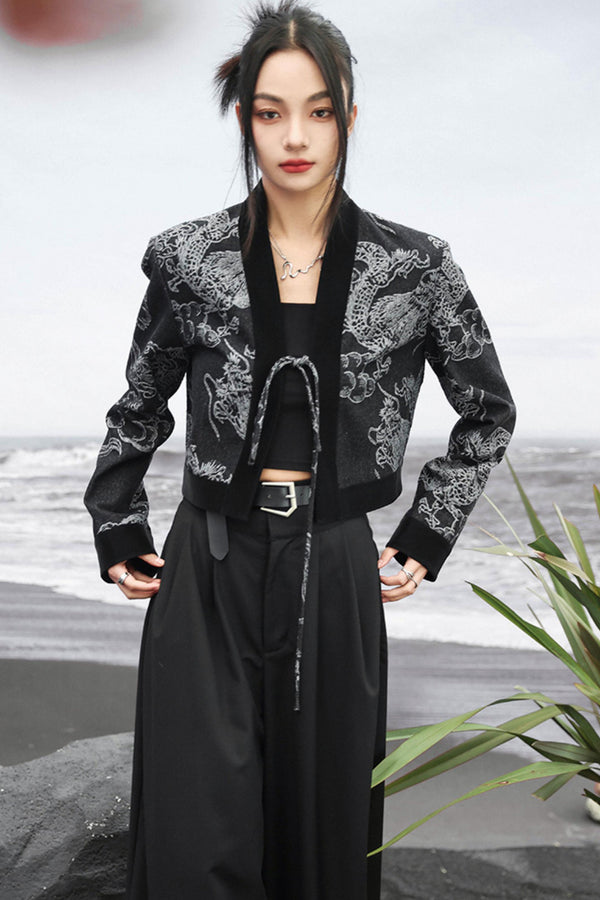 ドラゴンジャカードデニムジャケット