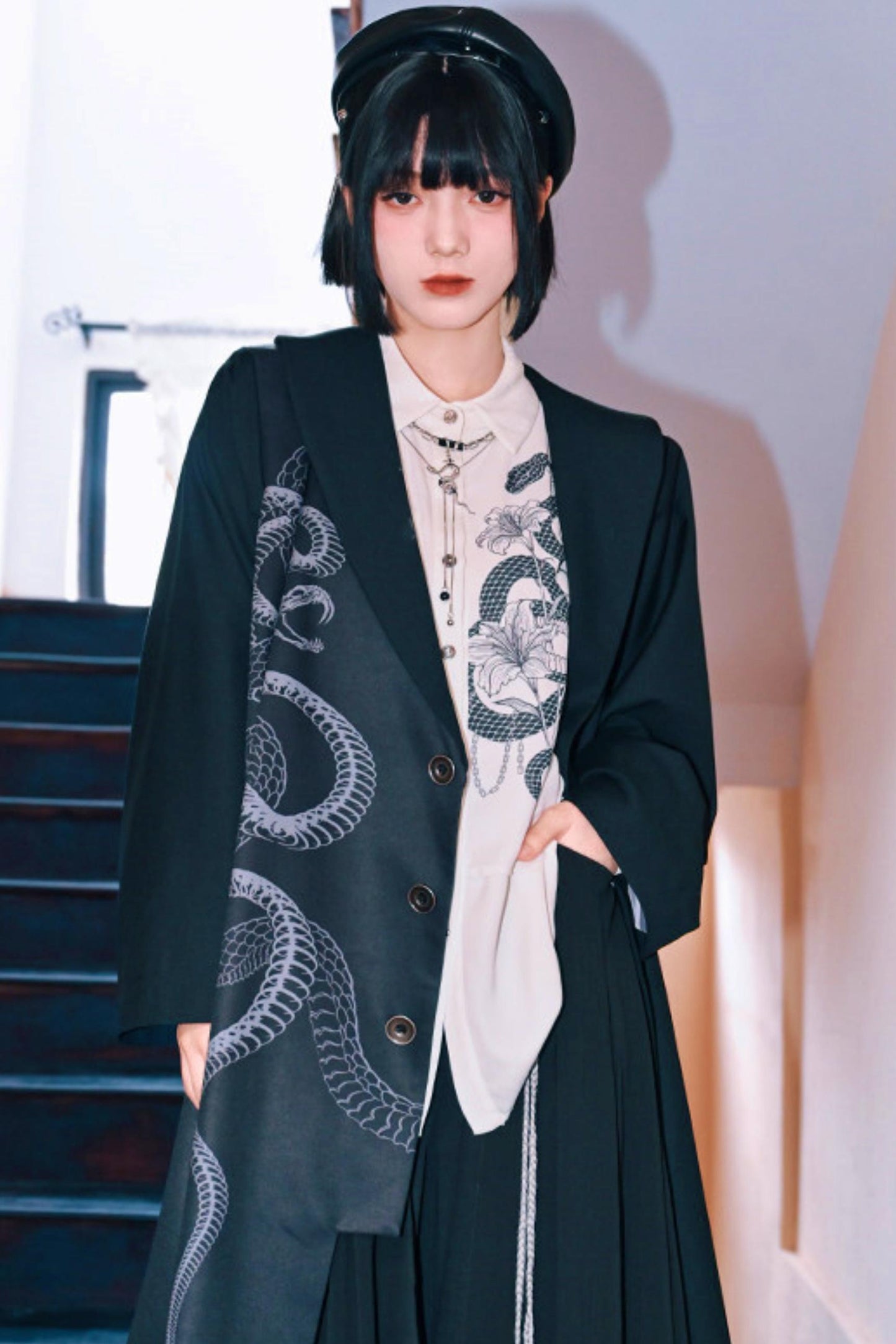Dark Realm Chiffon Blouse