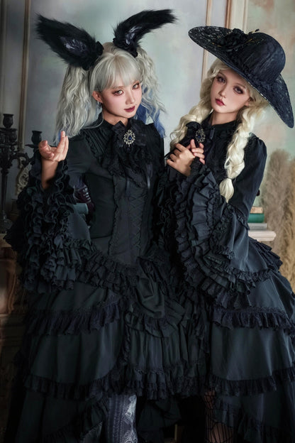 【予約商品】フェニックスゴシック姫袖ロリータセット