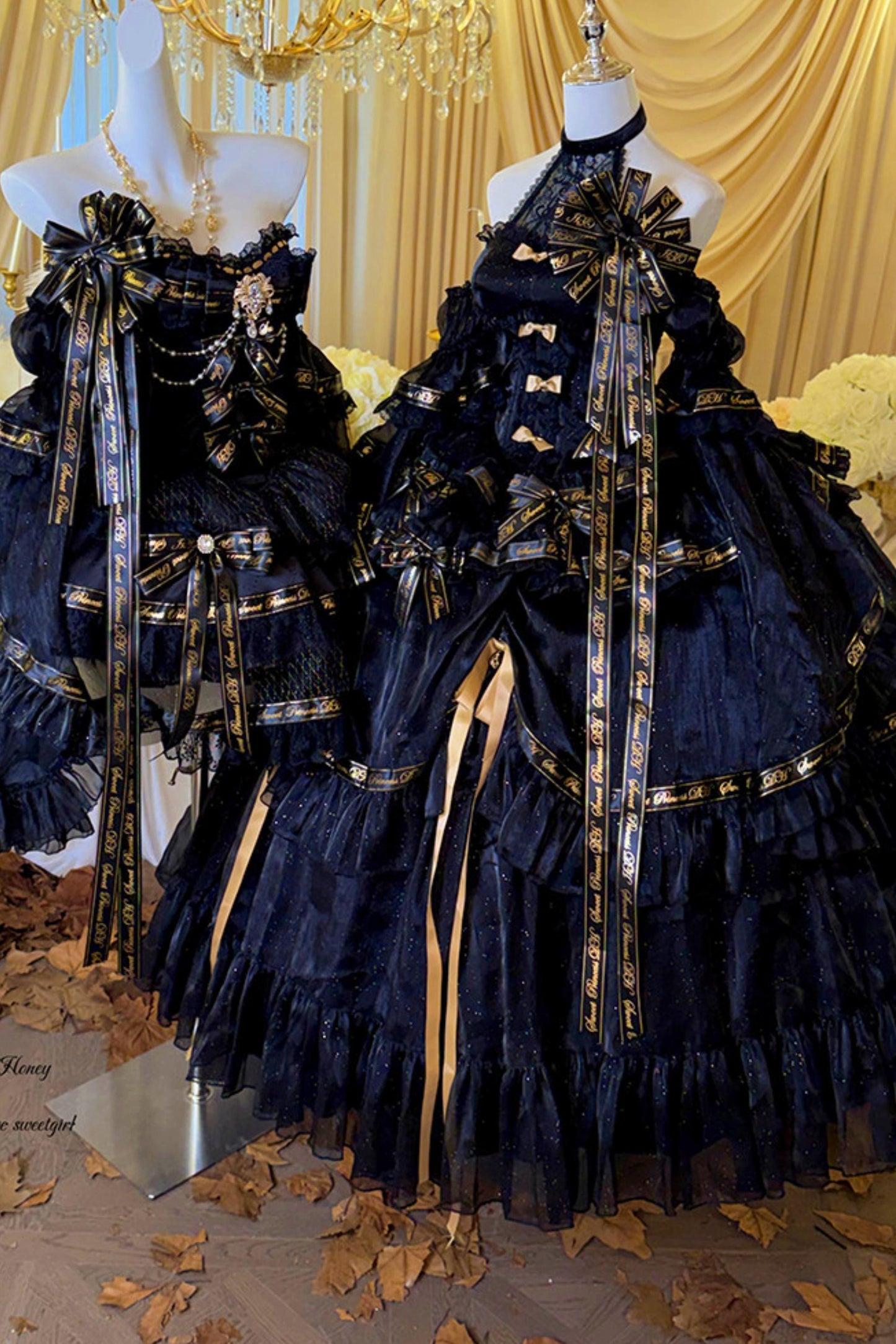 Elegant Gothic Lolita Dress + Accessories