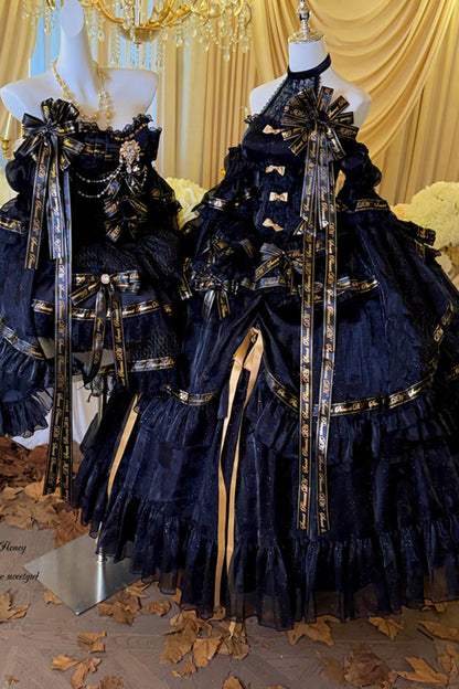 Elegant Gothic Lolita Dress + Accessories