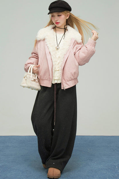 ミルキーアプリコットフローラルトップス