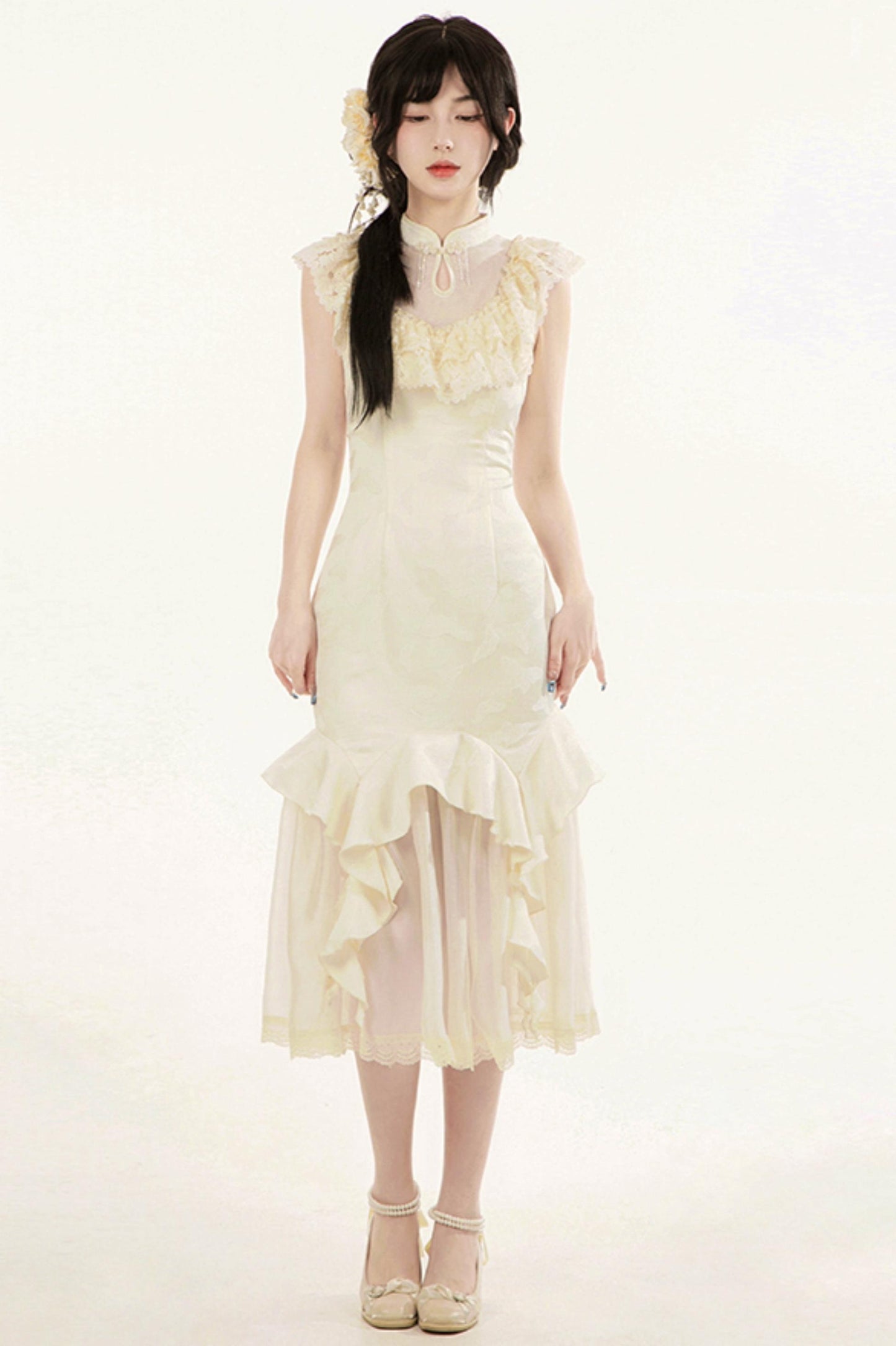 【予約商品】エレガントフィッシュテールロリータドレスセットアップ