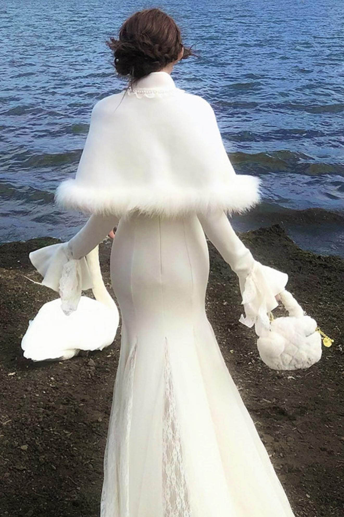 Sweet girly shawl cape