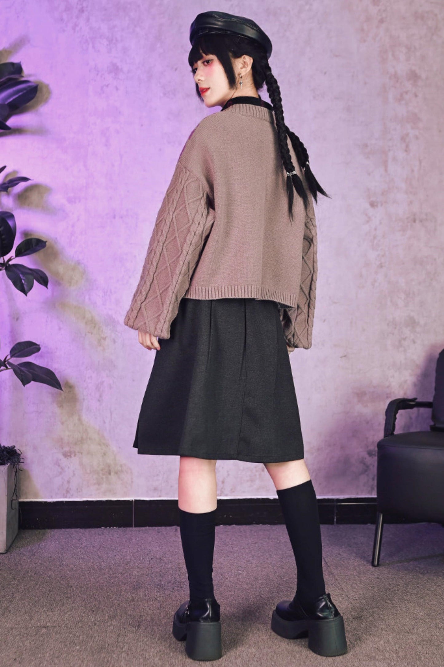 アンブライドゥルドチェスジャカードカーディガン