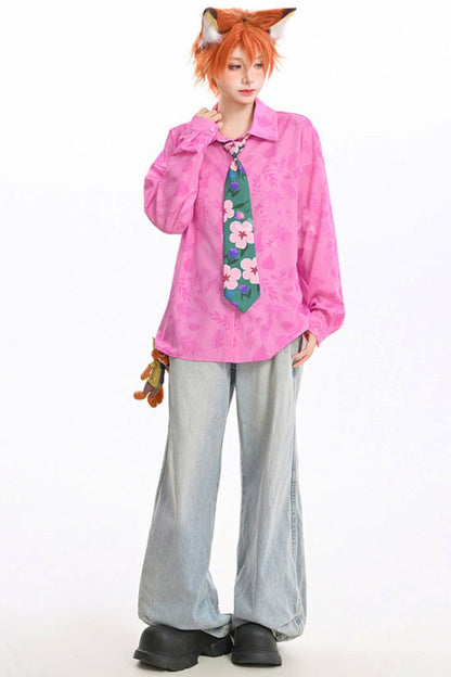 フローラルフラワーブラウス