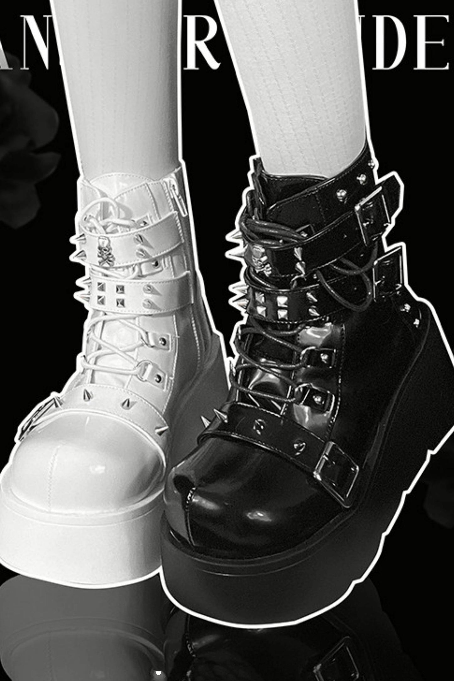 Punk Platform Biker Boots