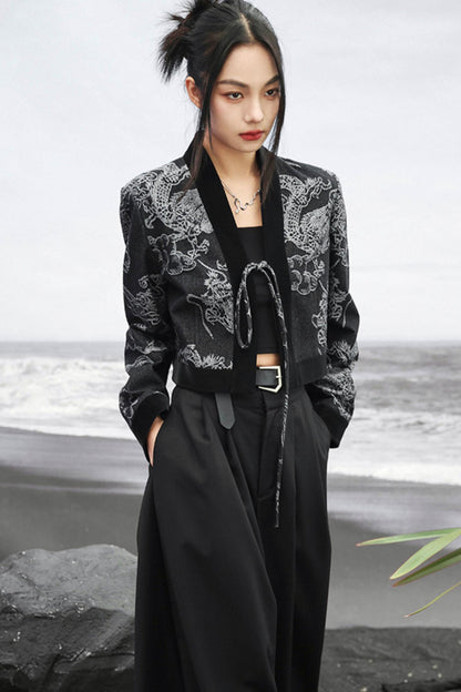 ドラゴンジャカードデニムジャケット