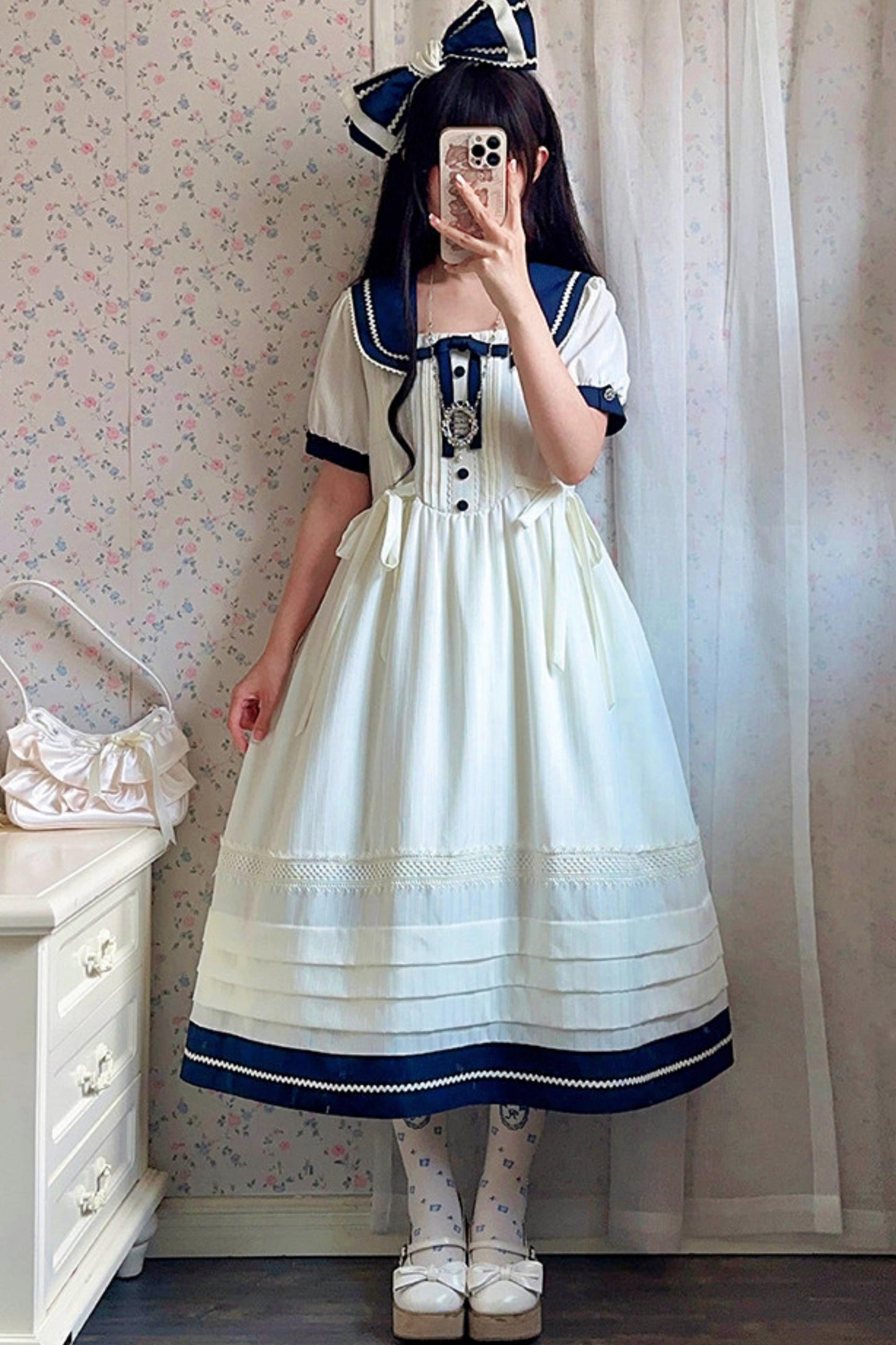 Classic Marine Lolita Dress + Accessories