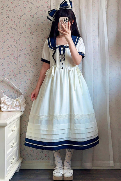 Classic Marine Lolita Dress + Accessories