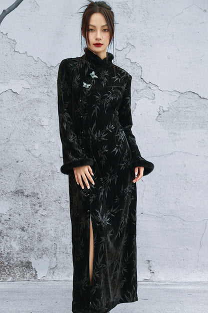 バンブーリーフチョンシャムドレス