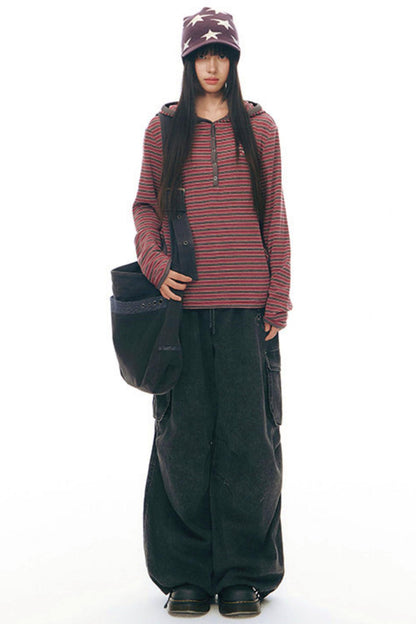 レトロワークウェアルーズパンツ