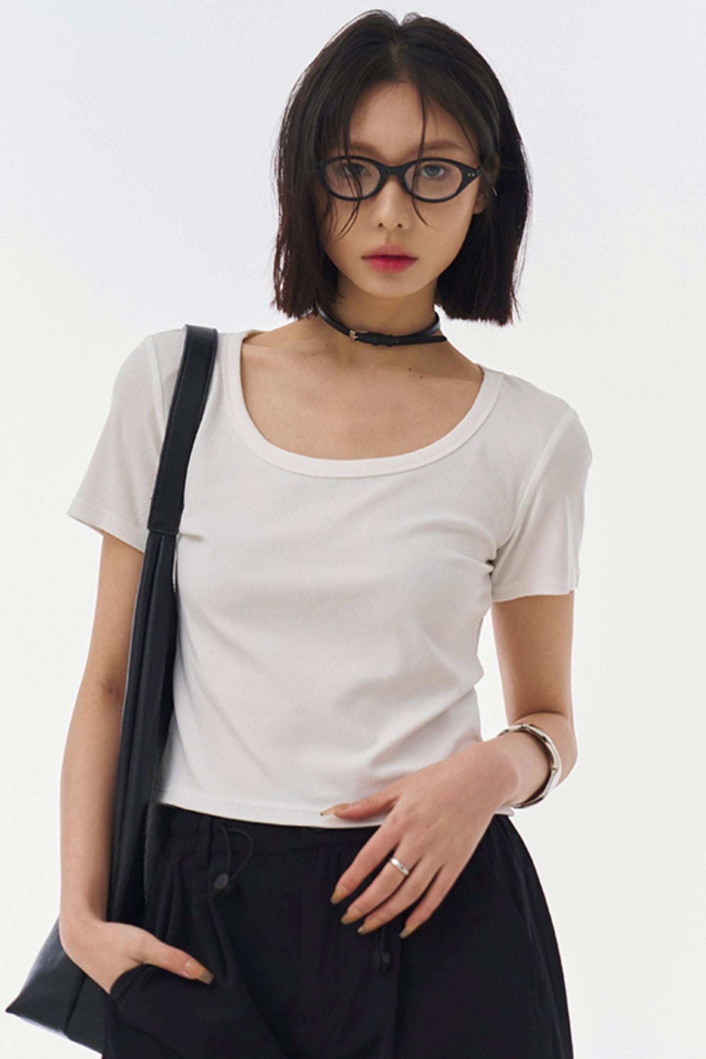 Slim Fit U-Neck T-Shirt