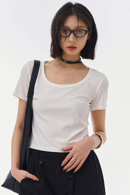 Slim Fit U-Neck T-Shirt