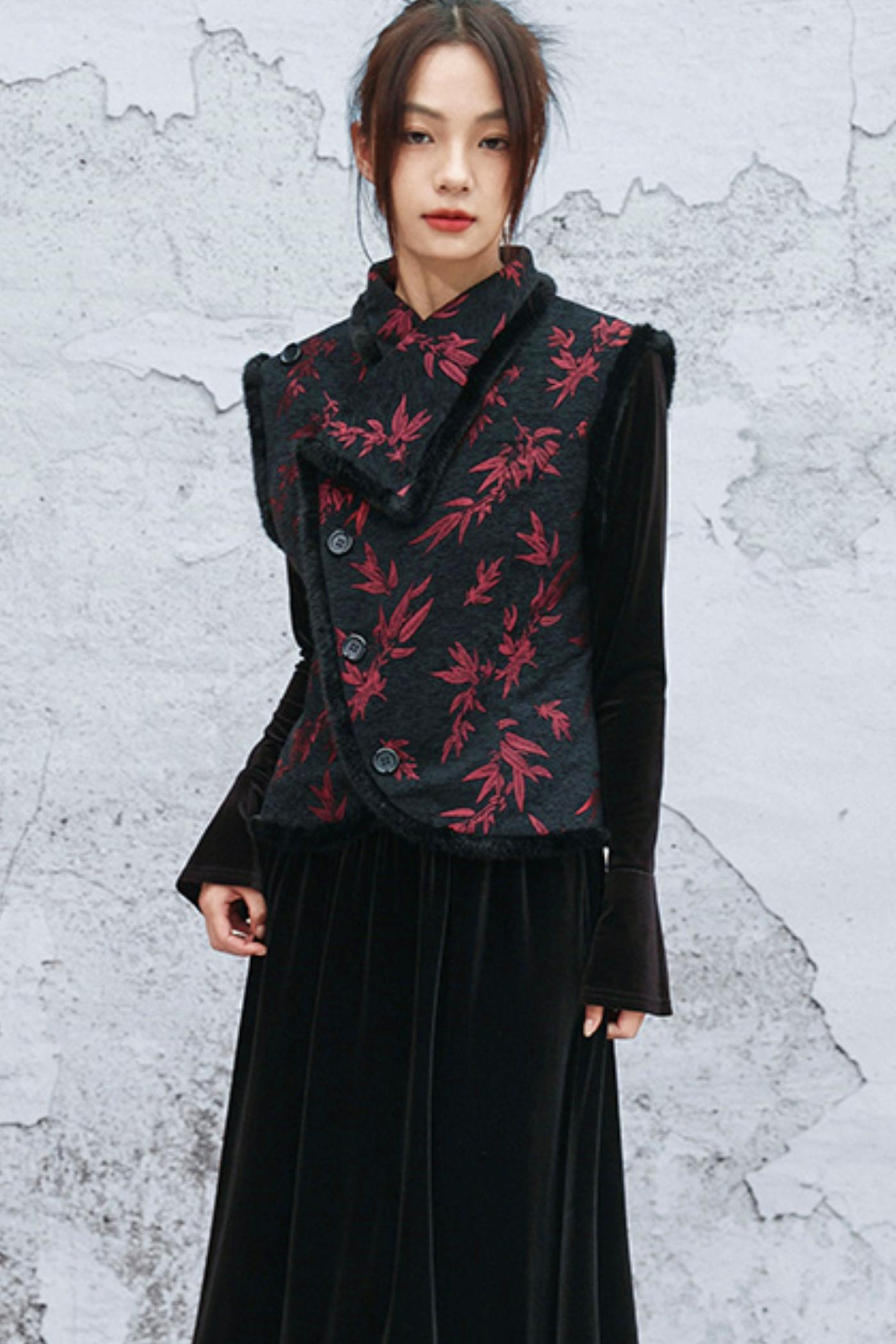 バンブーリーフシェニールベスト