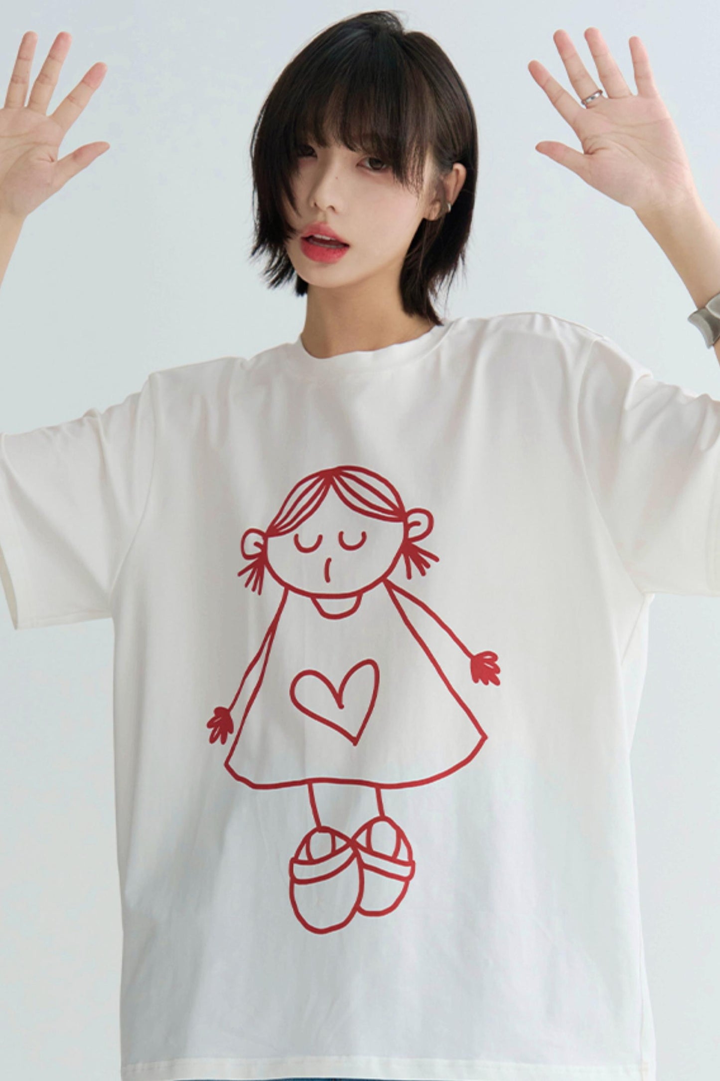 Cute Print Couple Tee Shirts