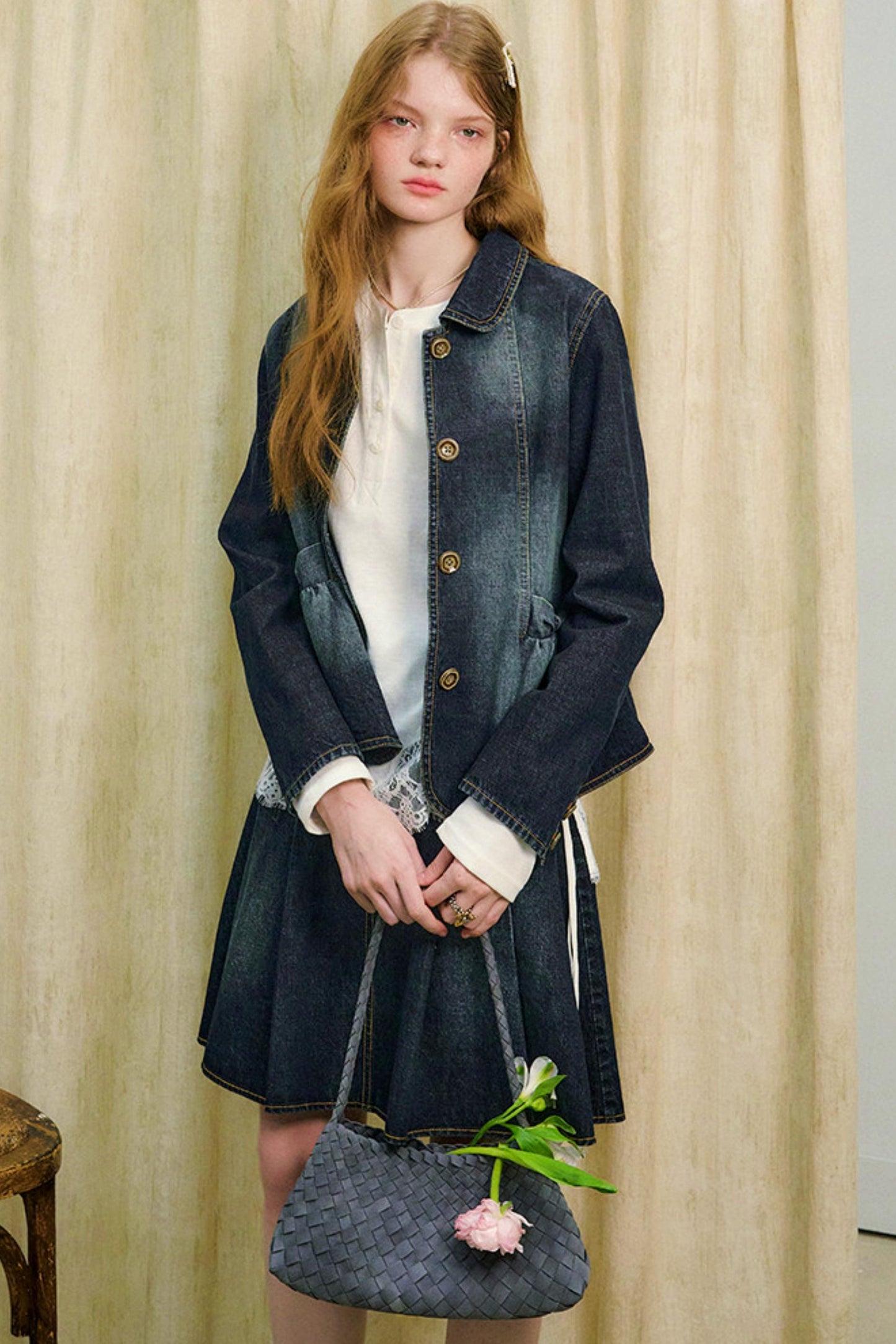 러브 다이어리 데님 재킷 + 스커트