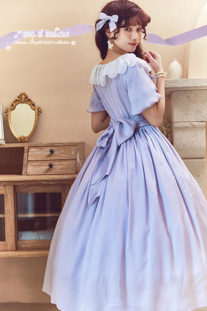 Robe Lolita de Servante avec Dentelle et Rubans