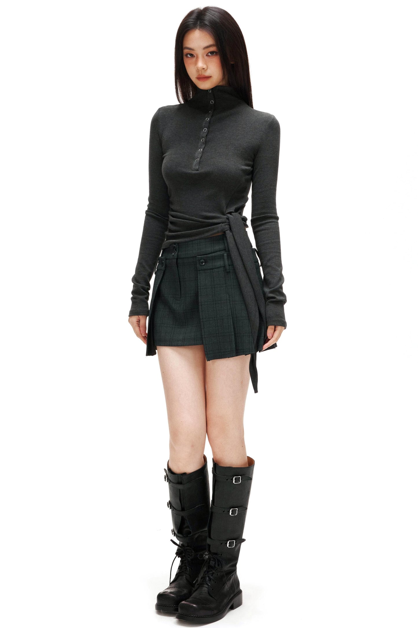 タートルネックヒーティングトップス