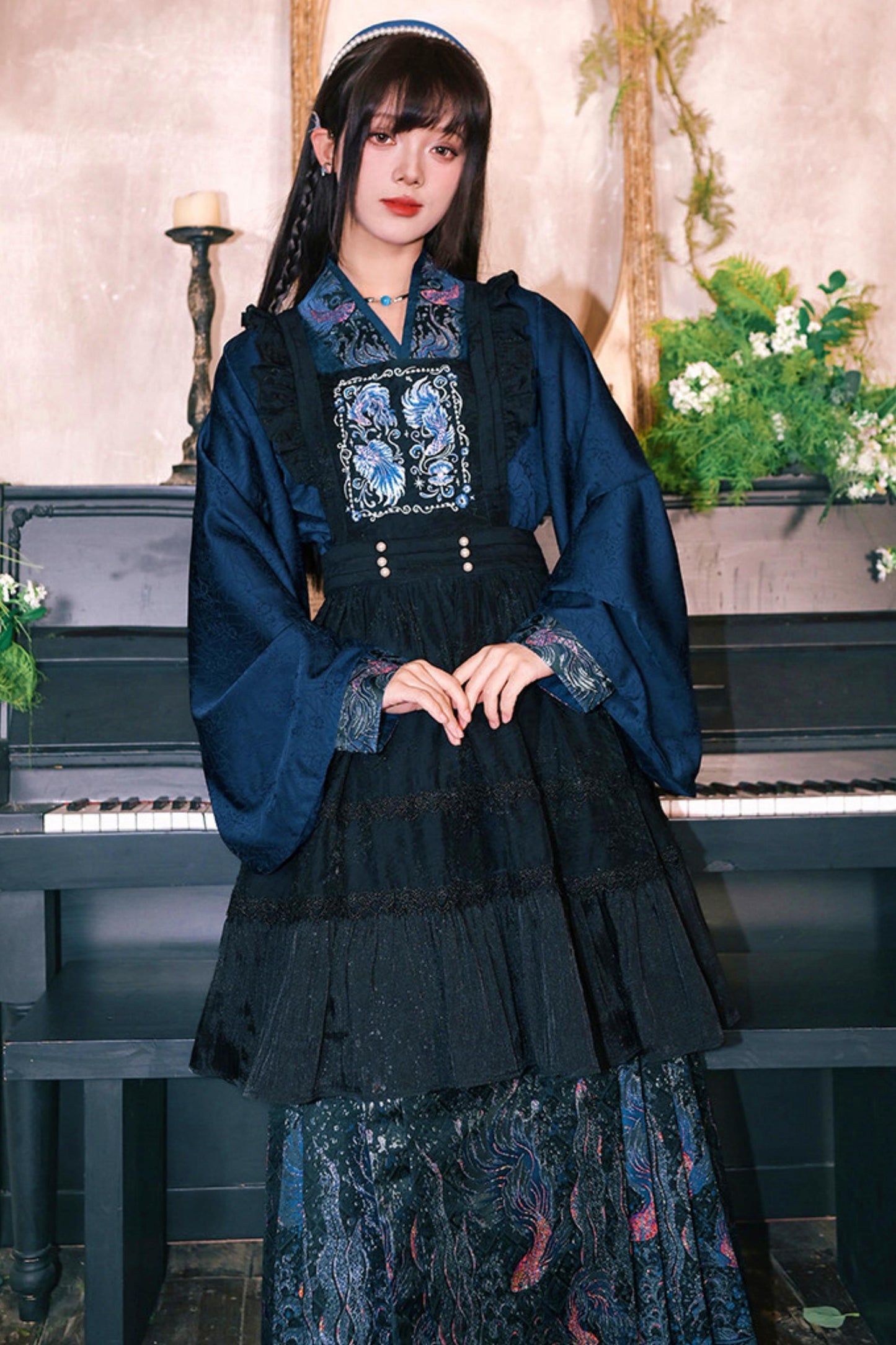 Embroidered Lace Overskirt