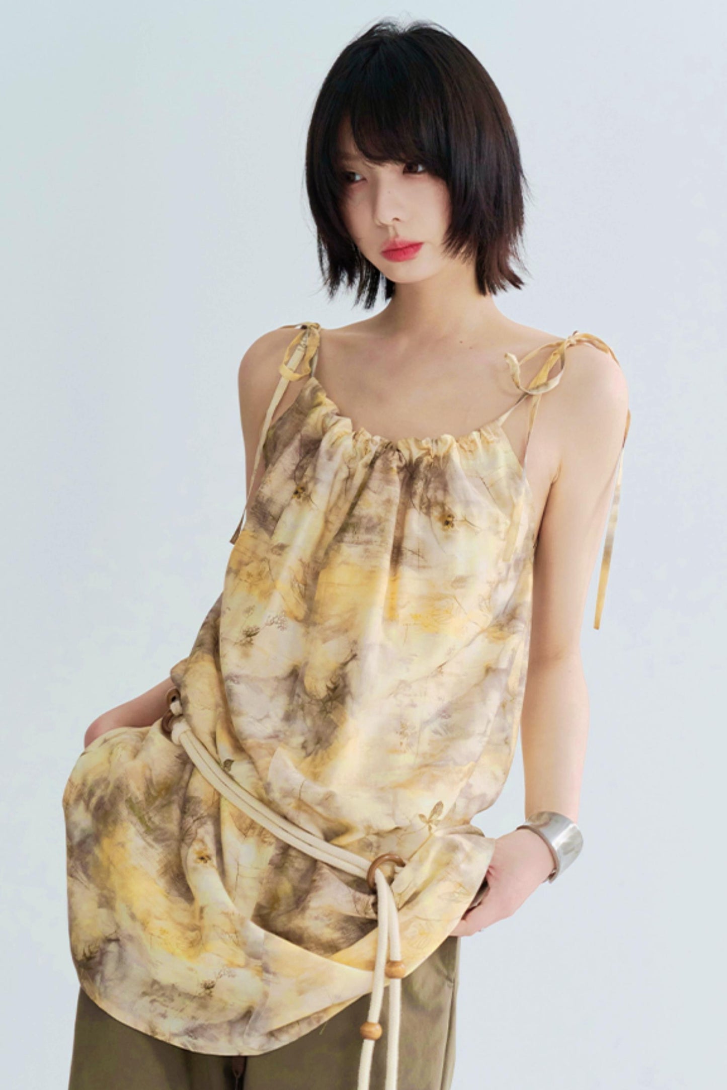 Tie-dye Butterfly Print Camisole