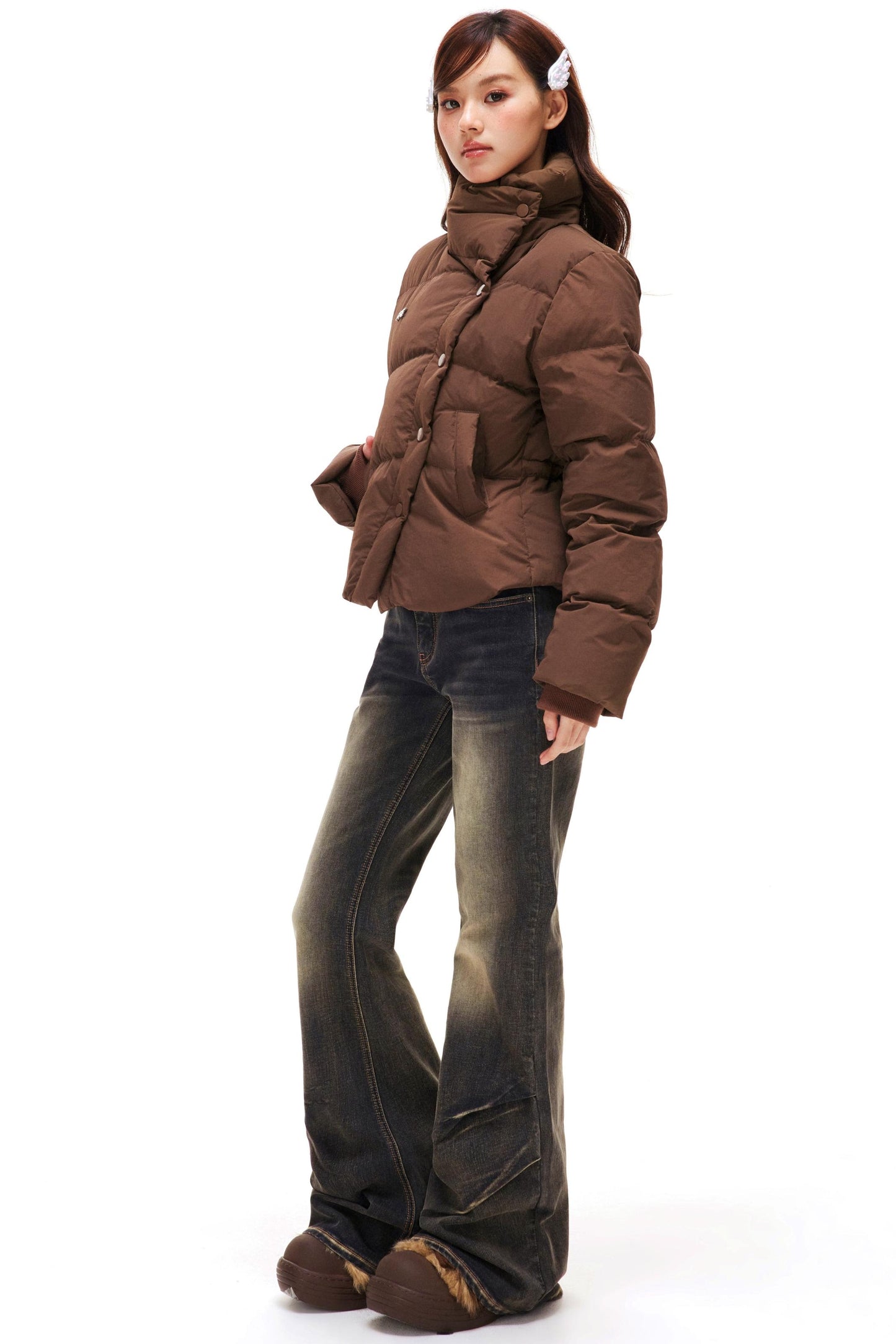 Retro Washed Flared Pants