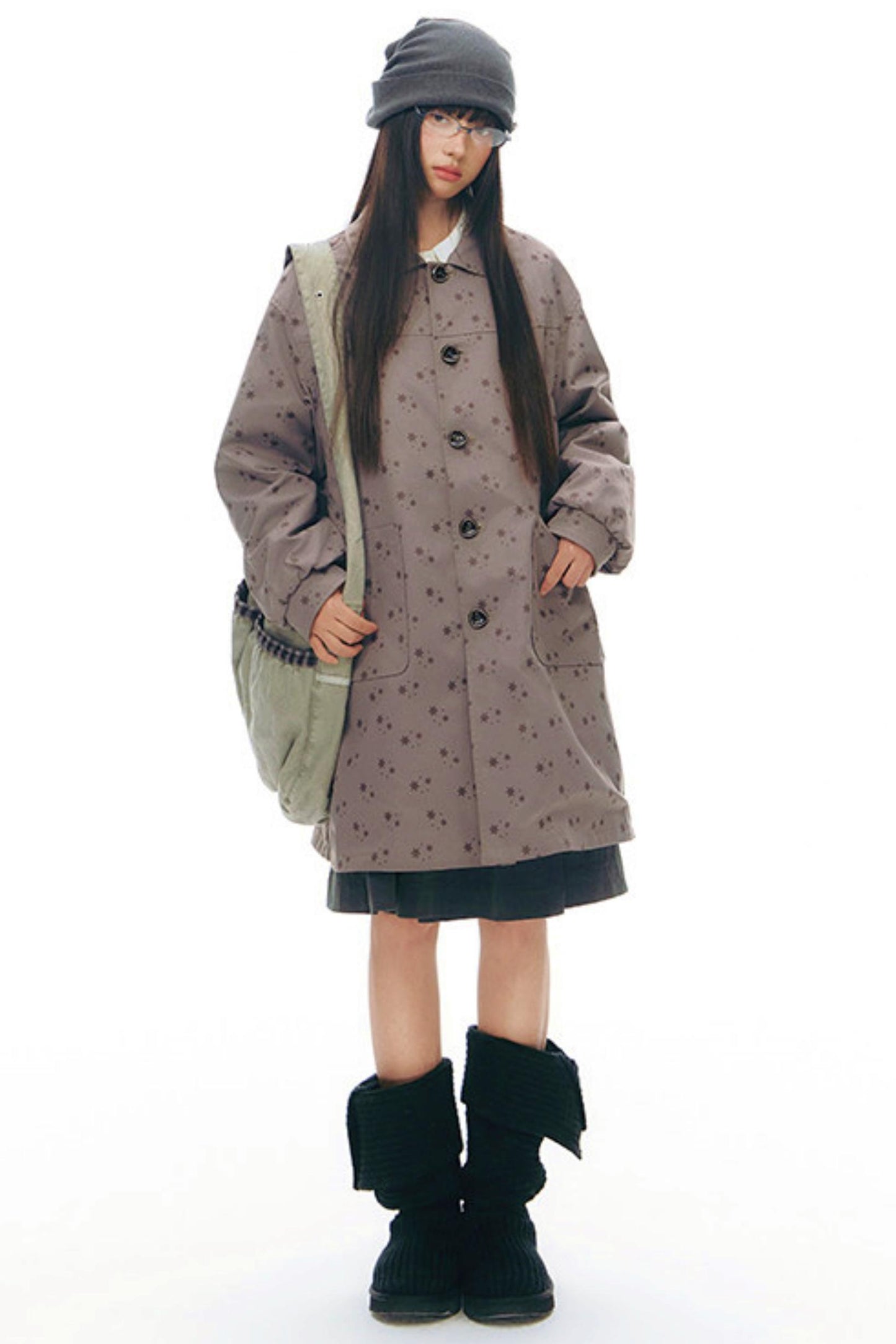 ダブルサイドドールカラーコート