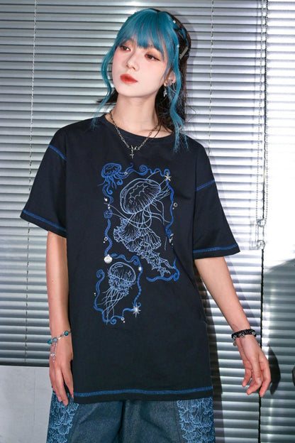 Blue Realm Jellyfish Cotton Top