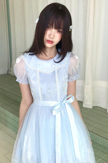 Princess Lace Doll Collar Dress