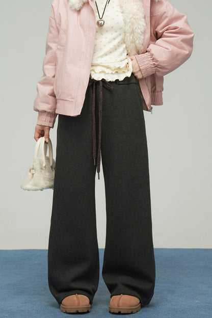 ギャラクシーグレーニットスウェットパンツ