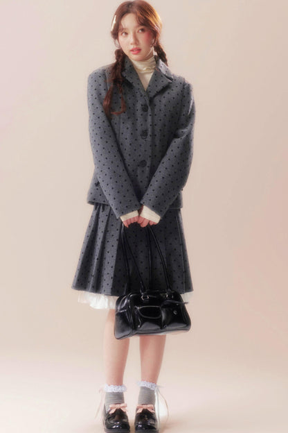 Soft A-line Riverside Pleated Skirt