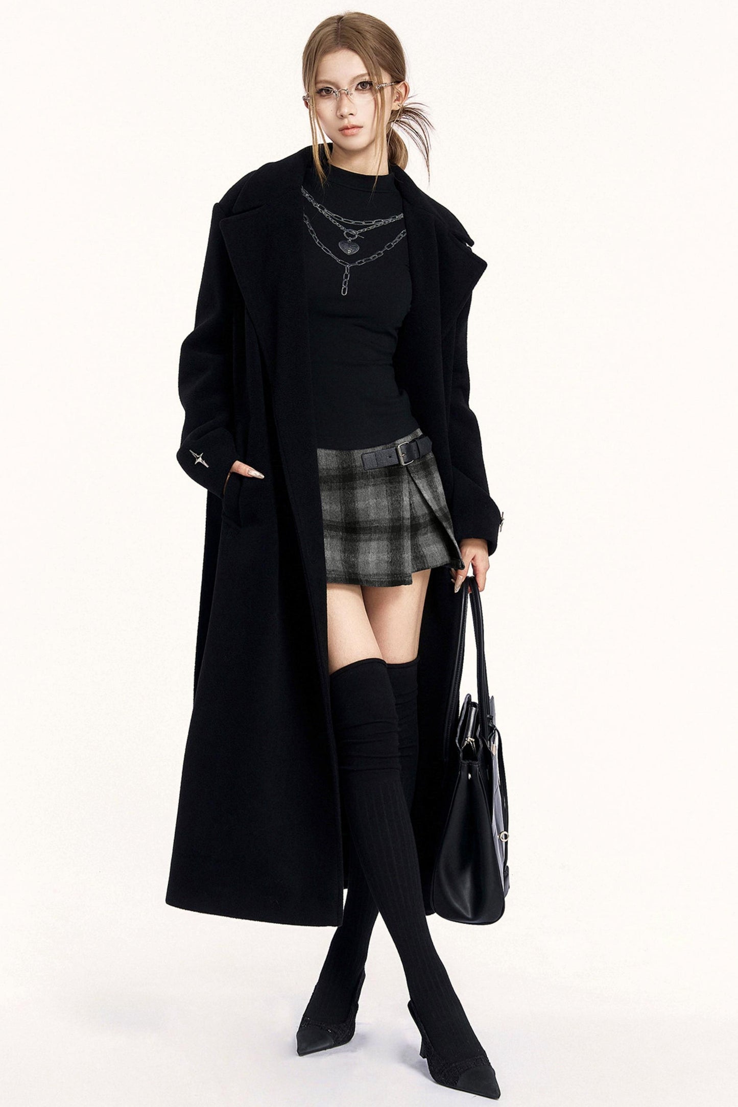 Spice Girl Chain Print High Neck Top